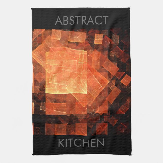 Window Light Modern Geometric Squares Abstract Art Towel (Vertical)