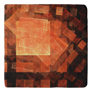 Window Light Modern Geometric Squares Abstract Art Trivet