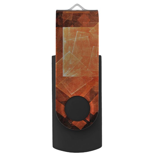 Window Light Modern Geometric Squares Abstract Art USB Flash Drive (Front Vertical)