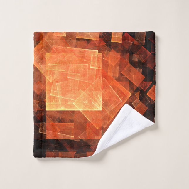 Window Light Modern Geometric Squares Abstract Art Wash Cloth (Wash Cloth)