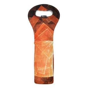 Window Light Modern Geometric Squares Abstract Art Wine Bag