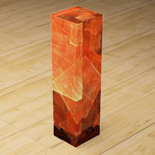 Window Light Modern Geometric Squares Abstract Art Wine Box