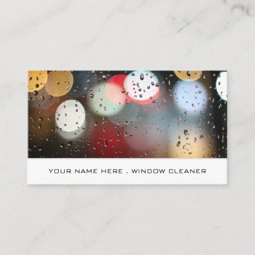 Window Lights Window Cleaner Cleaning Service Business Card