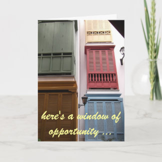 window of opportunity card