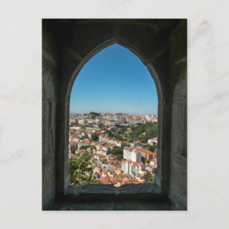 Window of Sao Jorge Castle, Portugal - Postcard