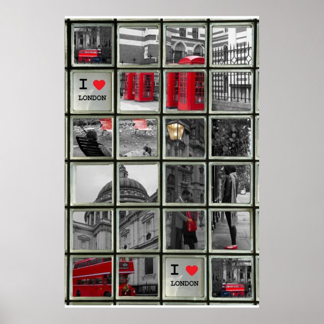 Window on London Sights Poster (Front)