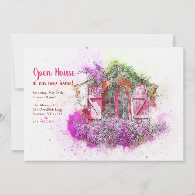 Window Planter Invitation (Front)