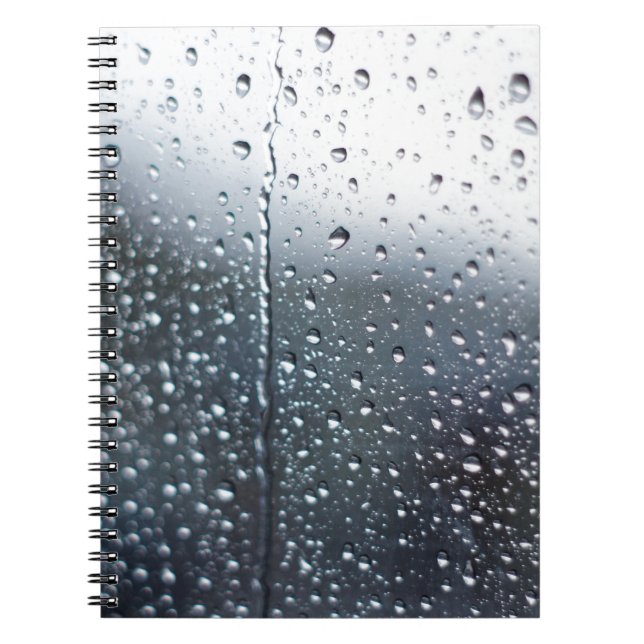 Window Raindrops Notebook (Front)