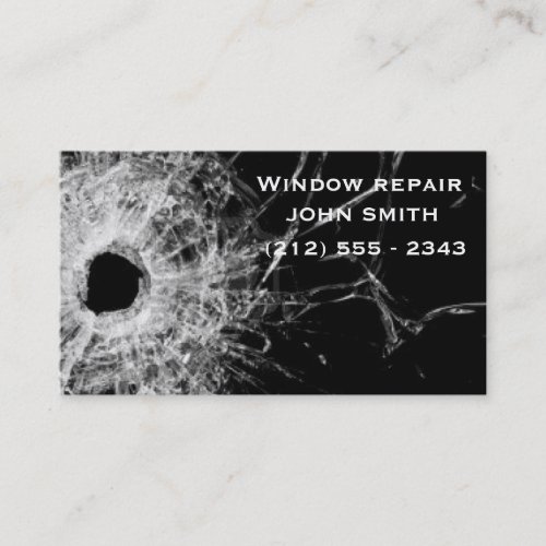 Window repair businesses card business card