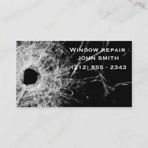 Customizable Window repair businesses card business card