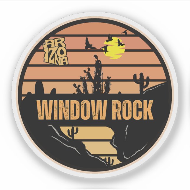 Window Rock, Arizona Sticker (Front)