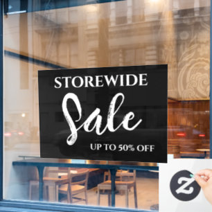 Window Sale Sign, Boutique Sale Sign, Modern  Cling