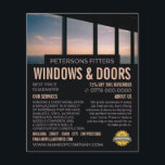 Window Scene, Window & Door Fitter Company Flyer<br><div class="desc">Window Scene,  Window & Door Fitter Company Advertising Flyer by The Business Card Store.</div>