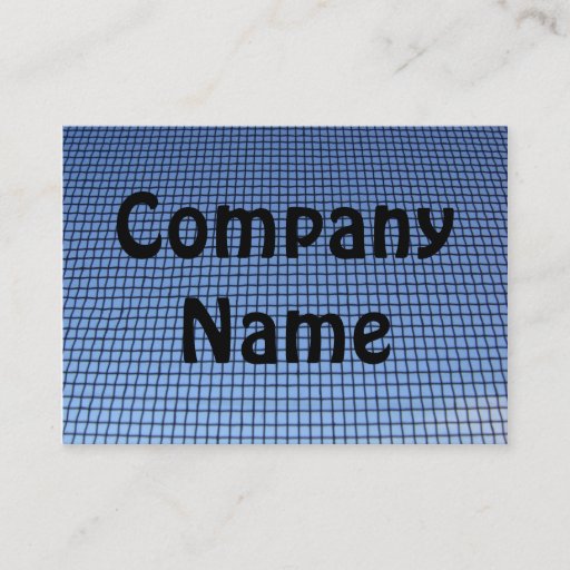 Customizable Window Screen Business Card Template