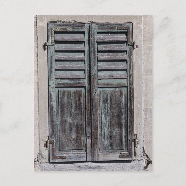 Window shutter postcard (Front)
