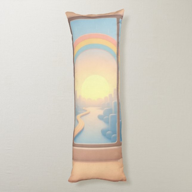 Window to a Dreamworld Body Pillow (Back (Vertical))