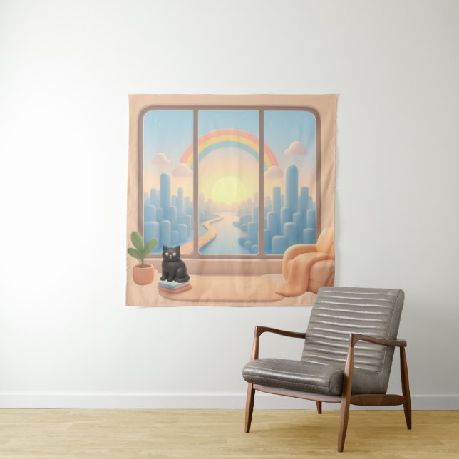 Window to a Dreamworld Tapestry (In Situ)