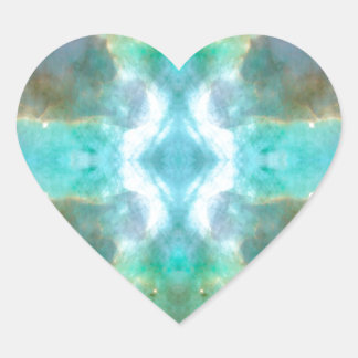 Window to Heaven Space Art Heart Sticker
