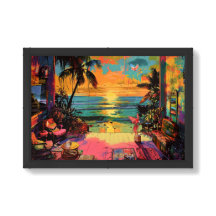 Window to Paradise – Beachside Pop Art