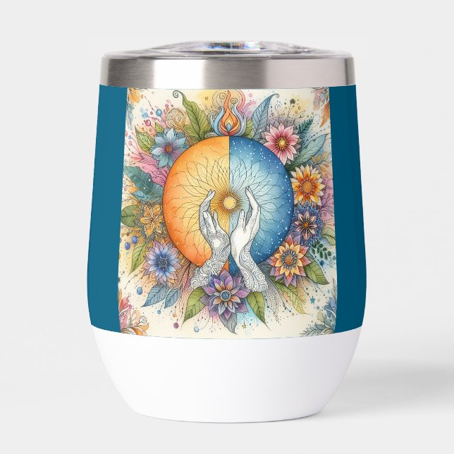 Window To The Soul Thermal Wine Tumbler (Front)