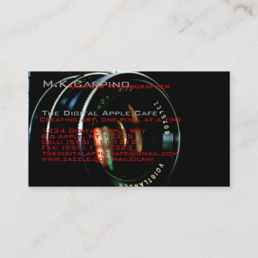 Customizable Window to the world business card