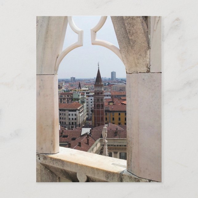 Window to the World Postcard - (from Milan Duomo) (Front)