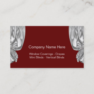 Window Treatment Fashions Business Cards