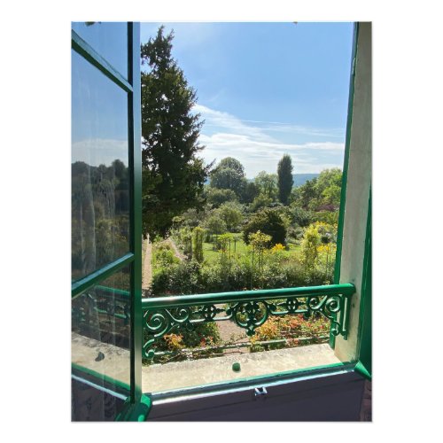 Window View at Monets Home in Giverny France Photo Print