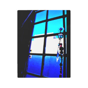 Window View Metal Print