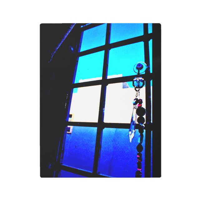 Window View Metal Print (Front)
