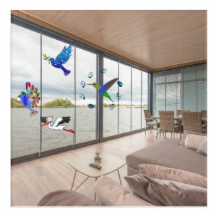 Window View Positive Phrase Acrylic Wall Art