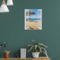 Window View Sun Sea Tropical Beach