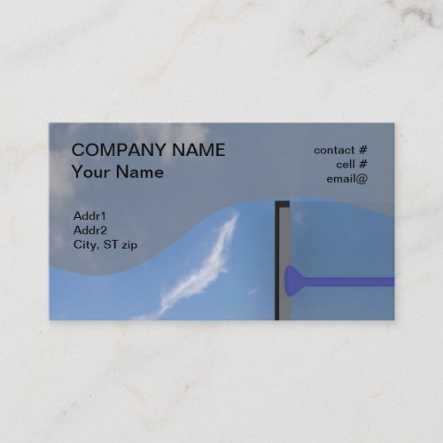window washer business card