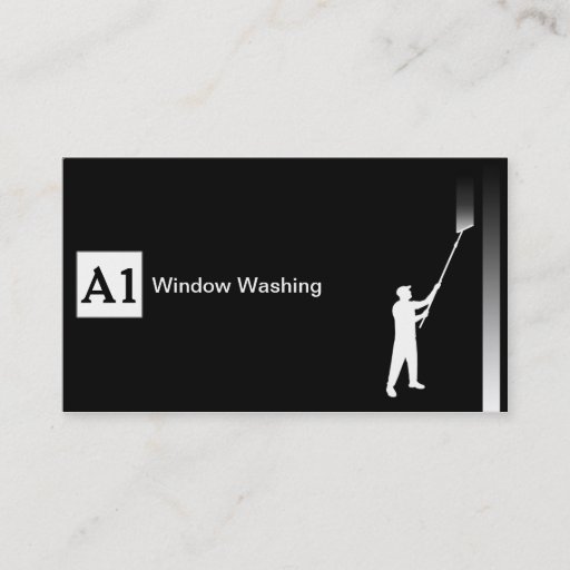 Customizable Window Washer Business Card Template