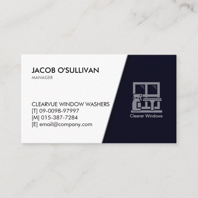 Window Washer House Cleaning  Business Card (Front)