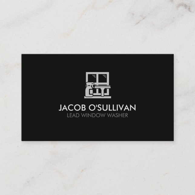 Window Washer House Cleaning  Business Card (Front)