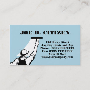 window washer washing cleaner business card