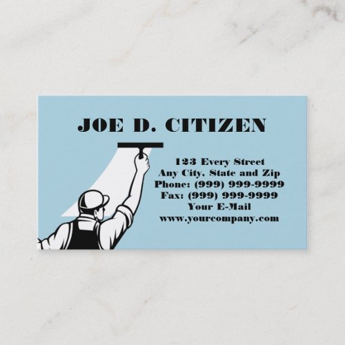 window washer washing cleaner business card