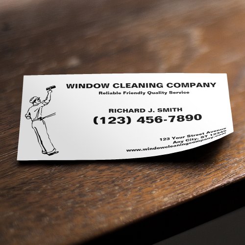 Window Washing and Cleaning Business Card