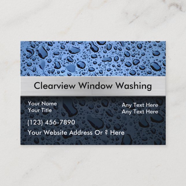 Window Washing Business Cards (Front)