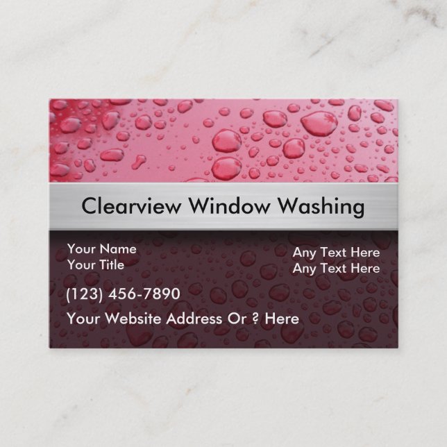 Window Washing Business Cards (Front)