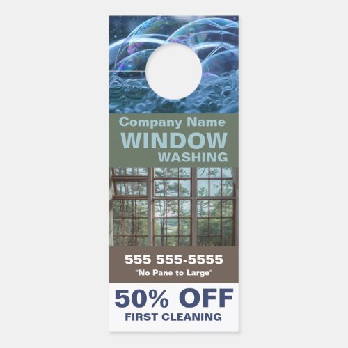 Window Washing Business Door Hanger