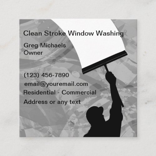 Window Washing Cleaning Business Cards
