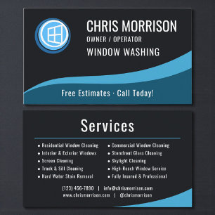 Window Washing Service  Business Card