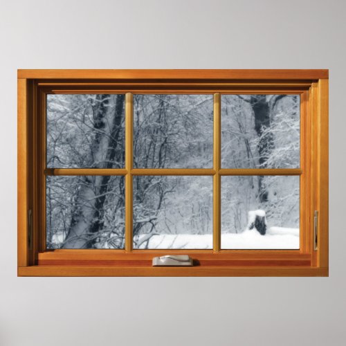 Window with a View _ Fresh Snowfall Poster
