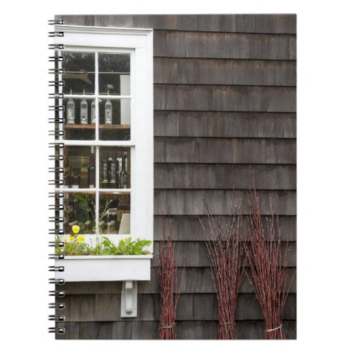 Window with Shingled Building Notebook