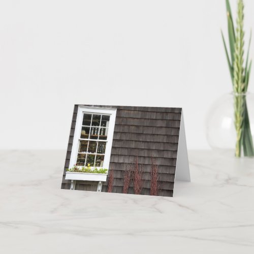 Window with Shingled Building Thank You Card