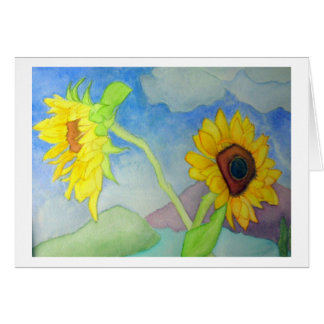 Window with Sunflowers Cards