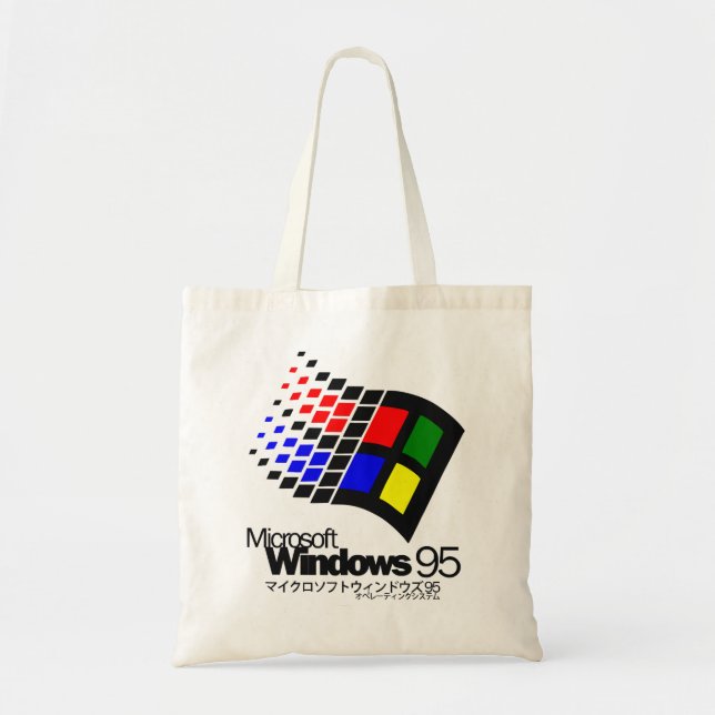 Windows 95 micosoft tote bag (Front)