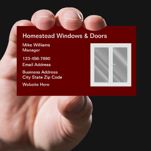 Windows And Doors Business Cards